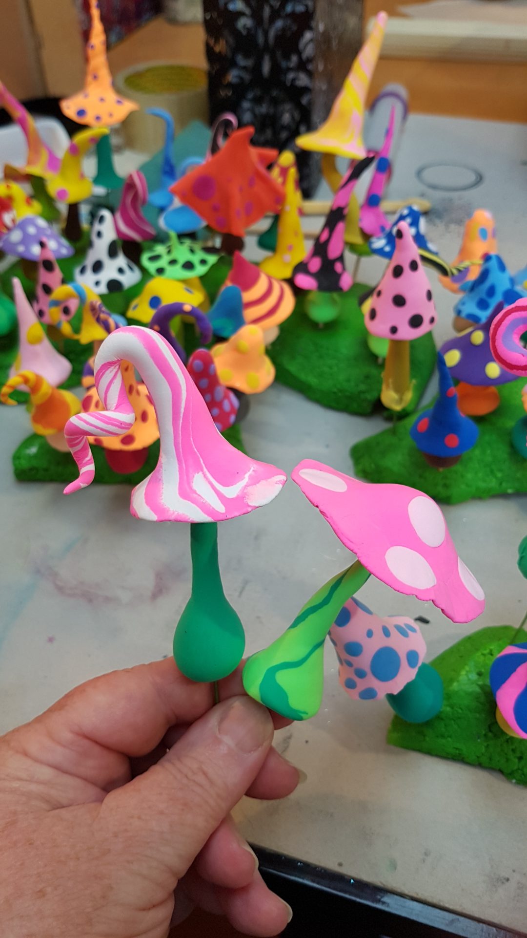 Image of Create Toadstools, Gnomes and fairy items from Airclay event