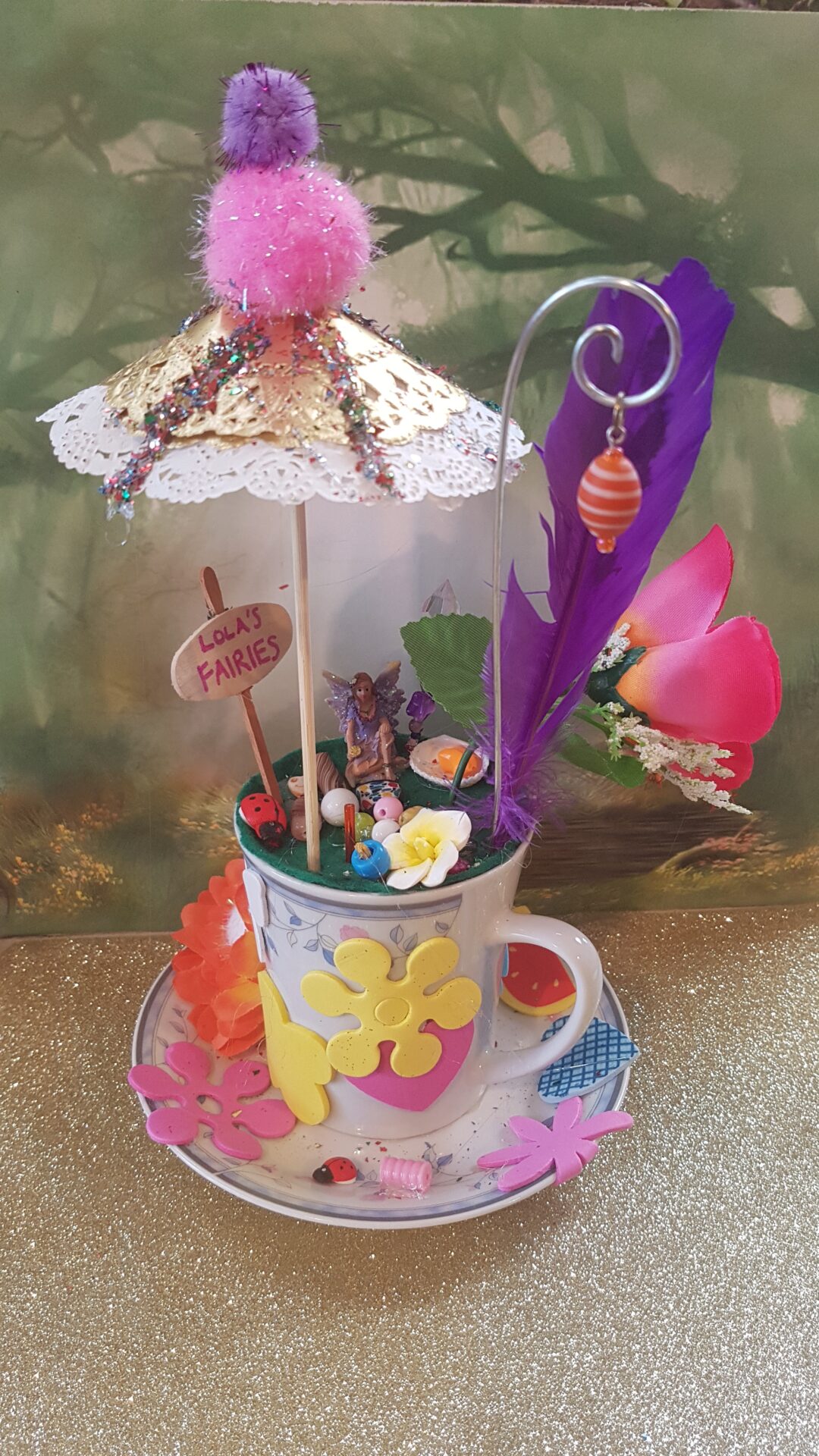 Image of Teacup Fun – Using Faux Flowers Create a Fairys garden, Mermaid cove or Dragons lair event